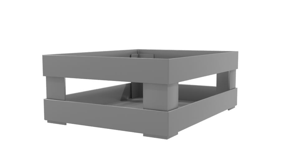 Stylish Minimalist Storage Crate 3D Model - Professional 3D Model Render 9