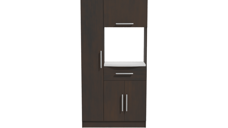 Stylish Wooden Cabinet 3D Model - Professional 3D Model Render 11