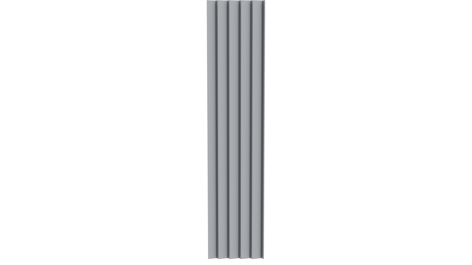 Vertical Ribbed Column Model 3D - Professional 3D Model Render 11