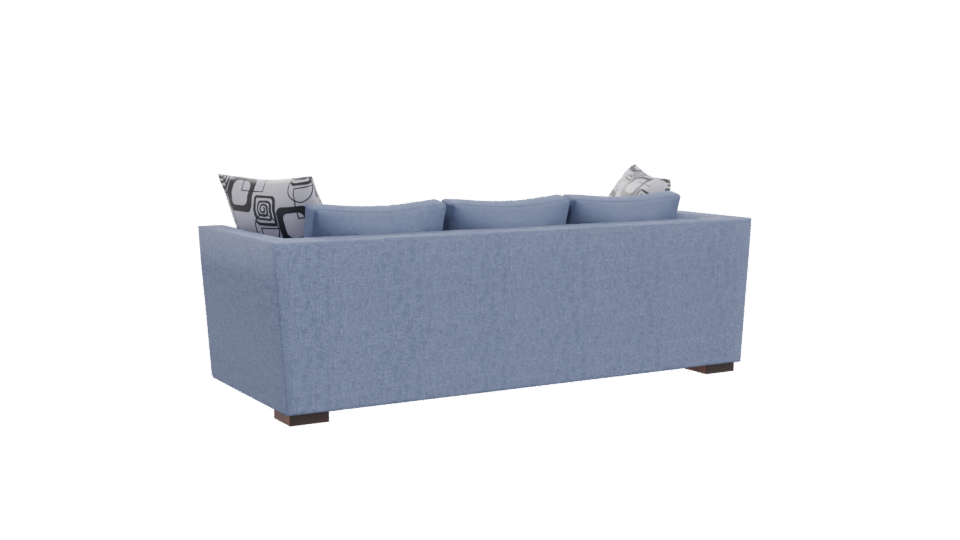Stylish Blue Sofa 3D Model - Professional 3D Model Render 10