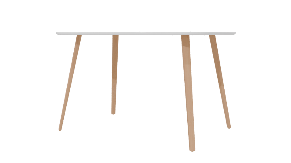 Contemporary Wooden Dining Table 3D Model - Professional 3D Model Render 6