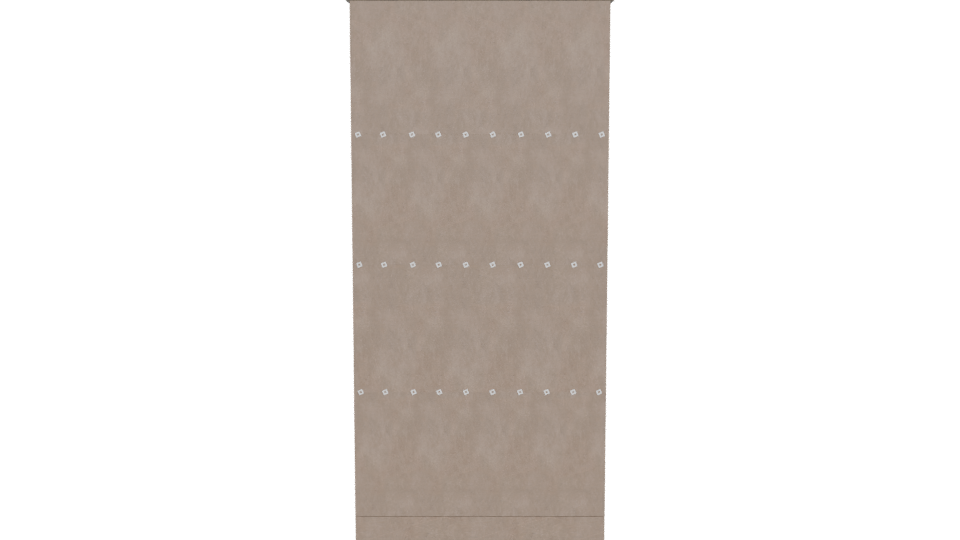 Stylish Minimalist Wooden Storage Cabinet 3D Model - Professional 3D Model Render 5