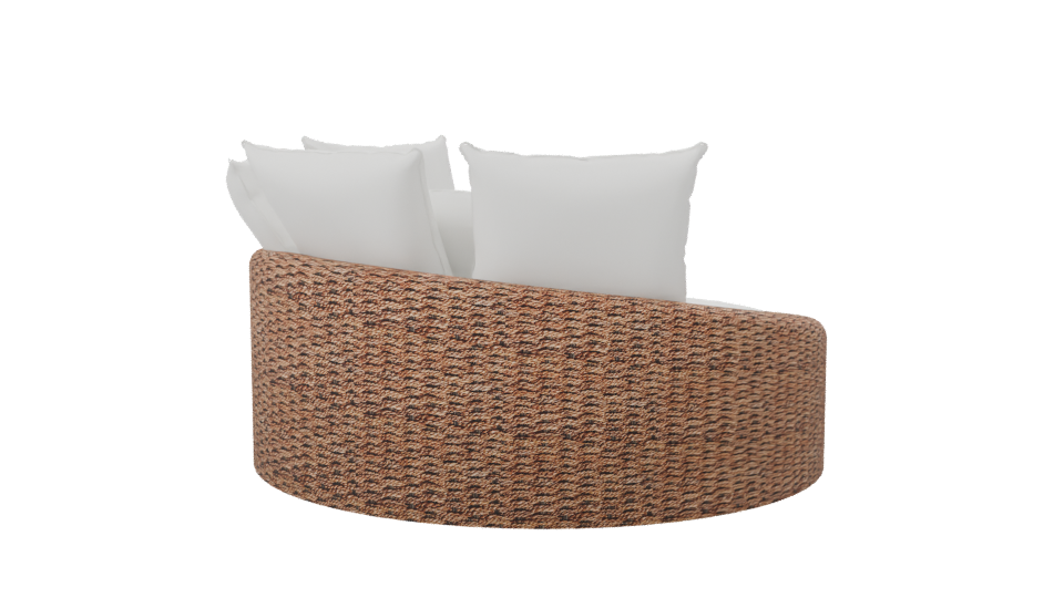 Stylish Outdoor Daybed Model - Professional 3D Model Render 7