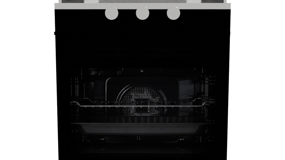 Sleek Modern Built-In Oven 3D - Professional 3D Model Render 11