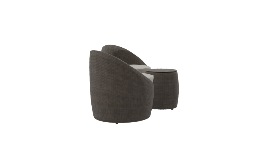 Stylish Outdoor Lounge Set 3D - Professional 3D Model Render 8