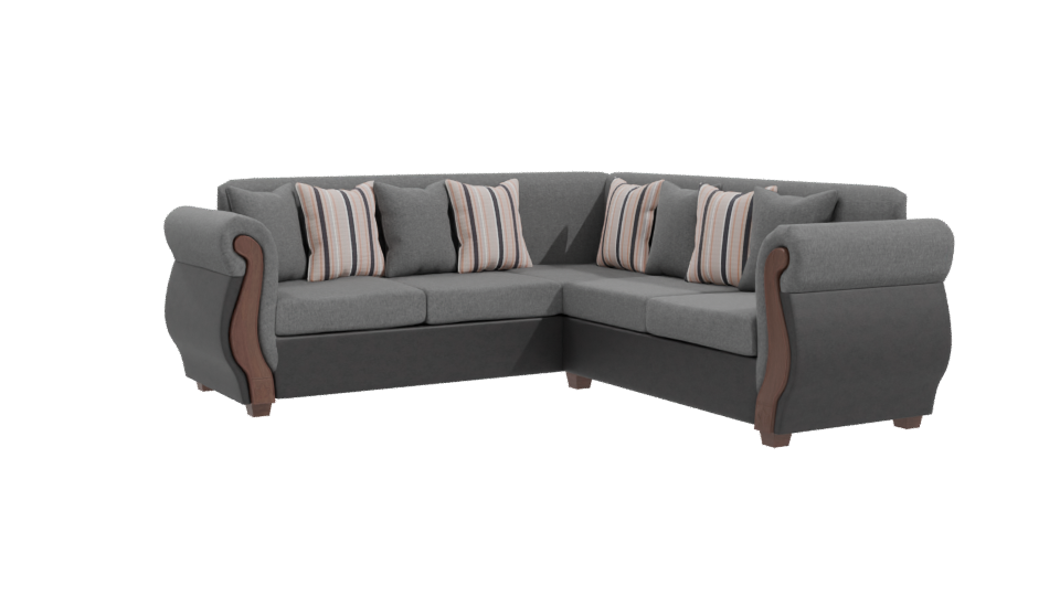 Elegant Corner Sofa 3D Model - Professional 3D Model Render 10
