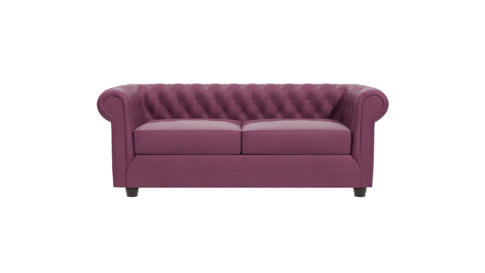 Chic Modern Upholstered Sofa 3D Model - Professional 3D Model Render 11