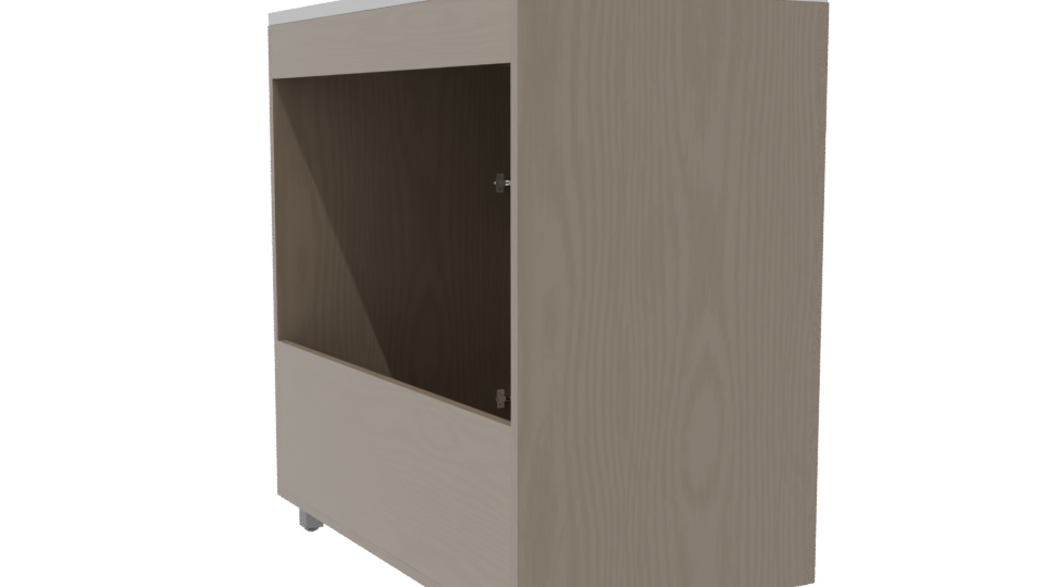 Minimalist Wood Cabinet 3D Model - Professional 3D Model Render 7