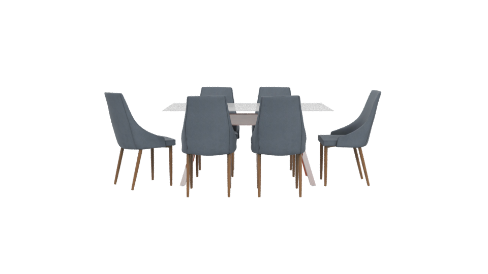 Stylish Dining Table Set 3D - Professional 3D Model Render 5