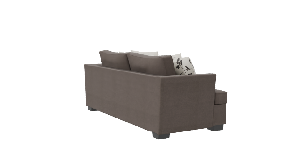Stylish Sofa with Decorative Cushions - Professional 3D Model Render 7