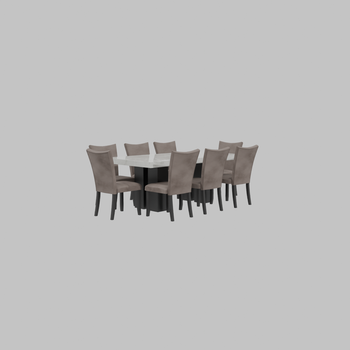 COMEDOR 8 PERSONAS TOP MARMOL  RECTANGULAR