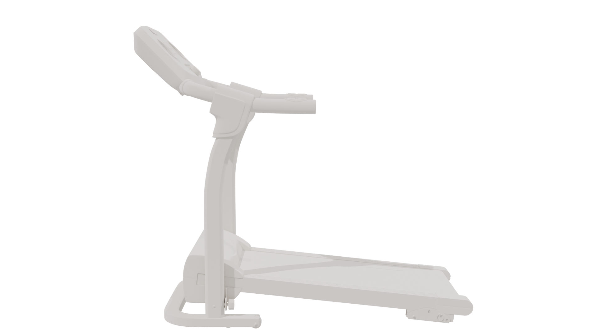 Modern Treadmill 3D Model - Professional 3D Model Render 2