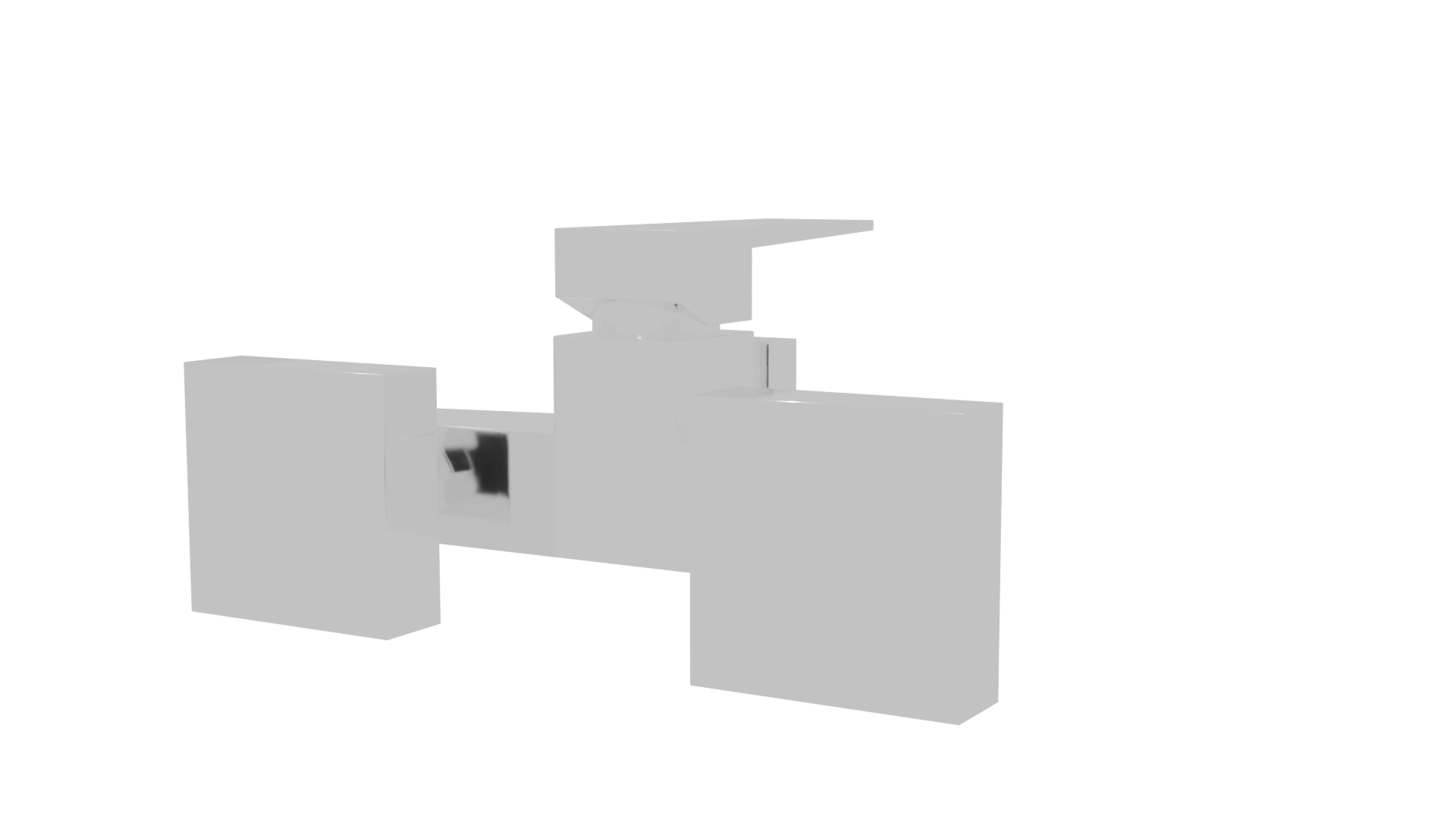 Stylish Contemporary Faucet Model - Professional 3D Model Render 6