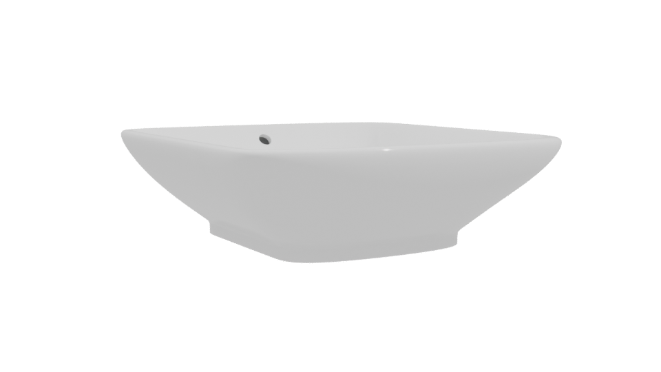 Minimalist White Basin 3D Model - Professional 3D Model Render 10