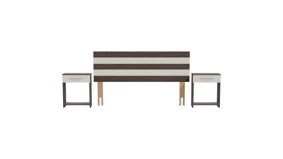 Stylish Modern Bedroom Set 3D - Professional 3D Model Render 11