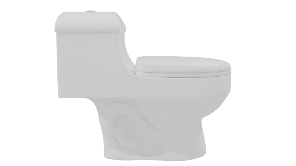 Sleek Modern Toilet 3D Model - Professional 3D Model Render 8
