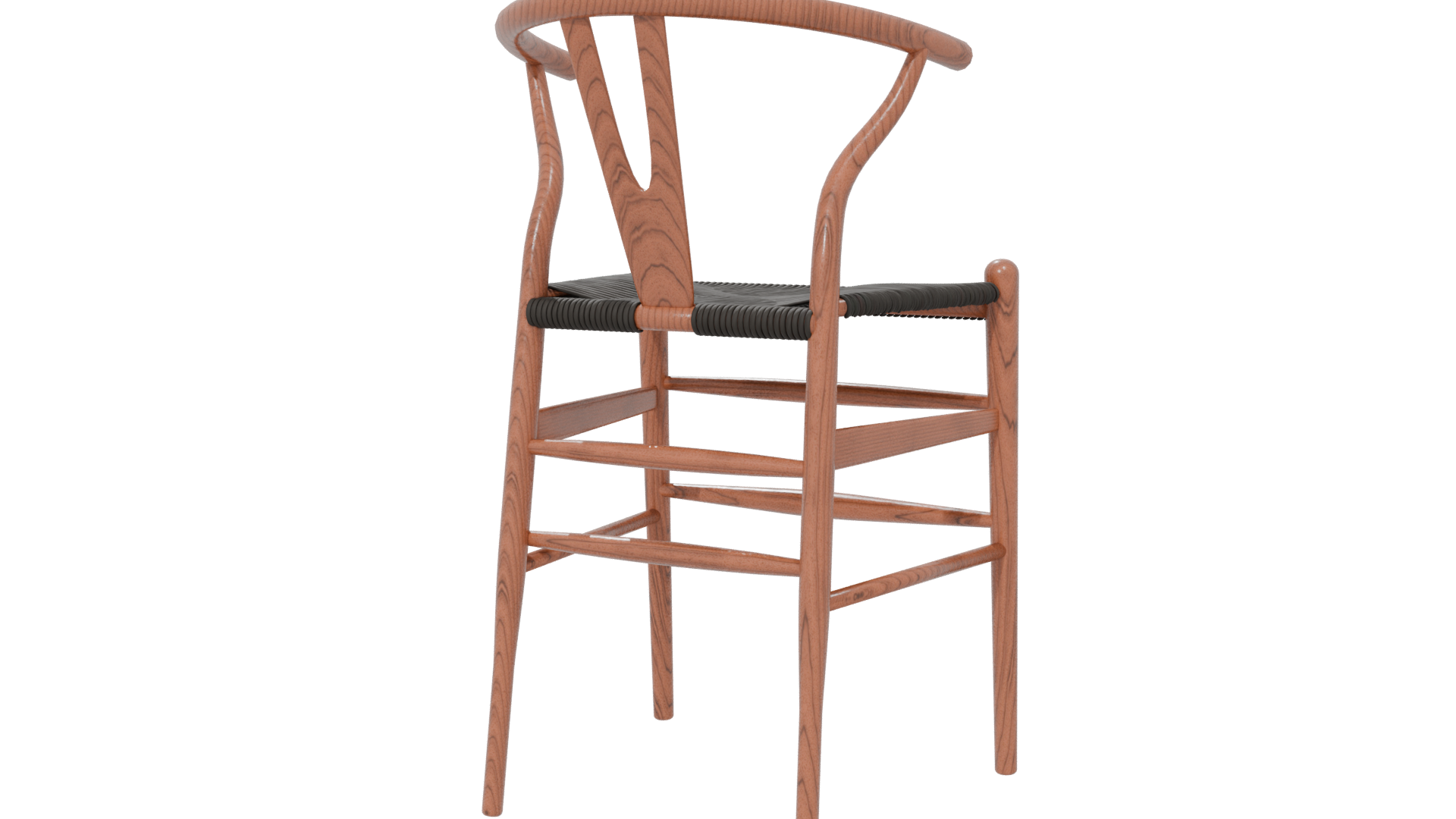 Stylish Wooden Barstool Model - Professional 3D Model Render 21