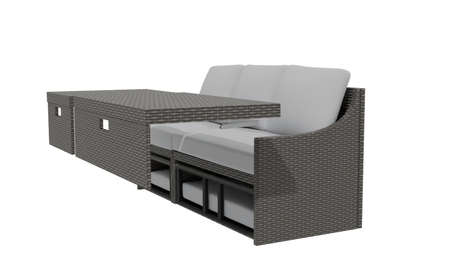 Contemporary Outdoor Sofa Set 3D - Professional 3D Model Render 13