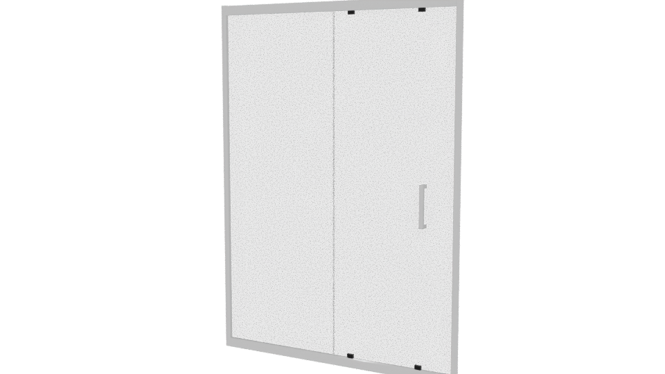Stylish Glass Shower Door 3D - Professional 3D Model Render 12