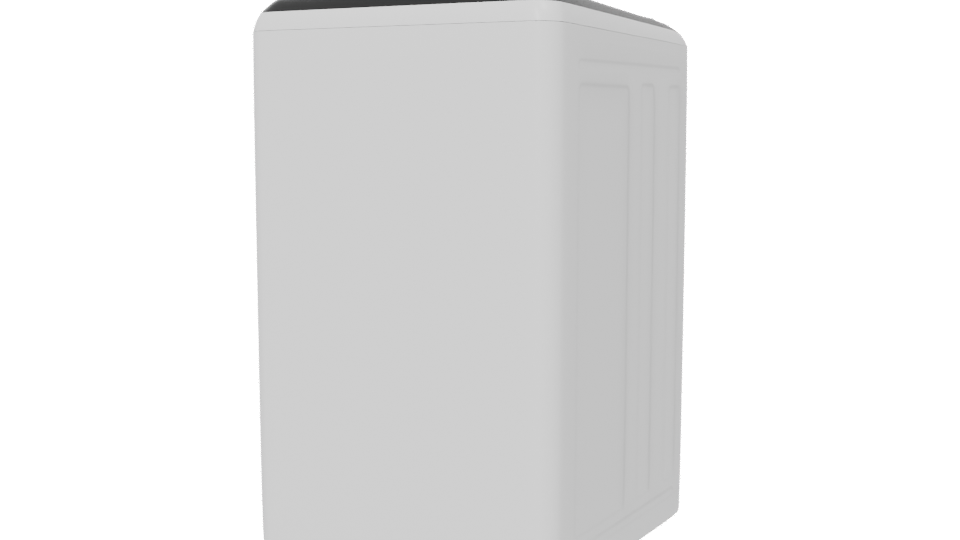 Compact Minimalist Refrigerator 3D Model - Professional 3D Model Render 6