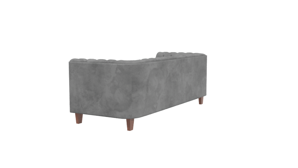 Elegant Chesterfield Sofa Model - Professional 3D Model Render 3