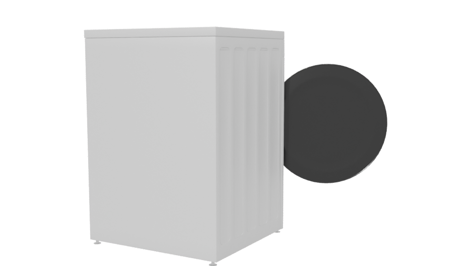 Realistic Household Washing Machine 3D - Professional 3D Model Render 6