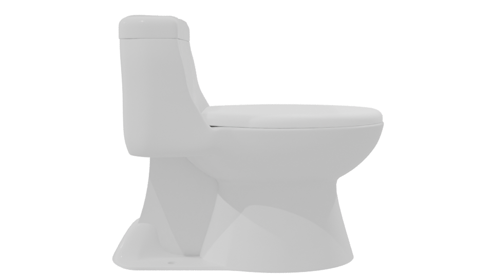 Sleek Modern Toilet 3D Model - Professional 3D Model Render 8