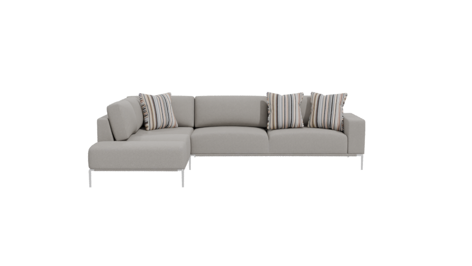Stylish Sectional Sofa Model - Professional 3D Model Render 11