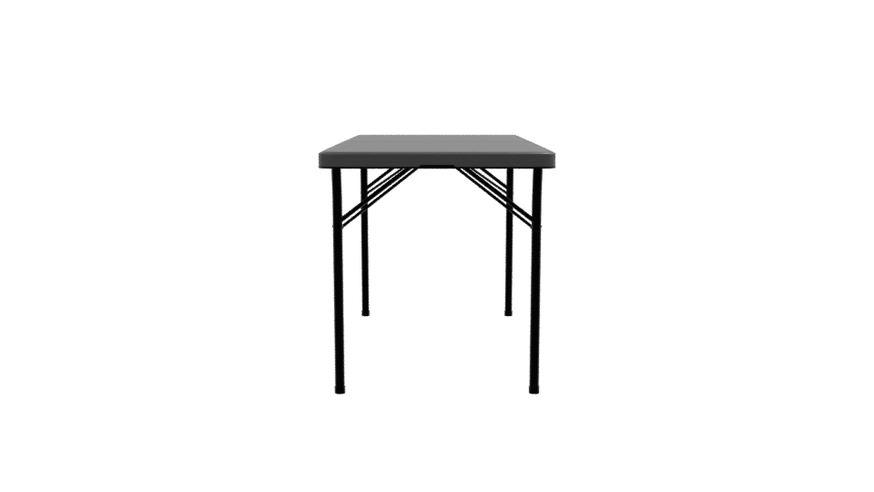 Elegant Minimalist Folding Dining Table 3D Model - Professional 3D Model Render 2