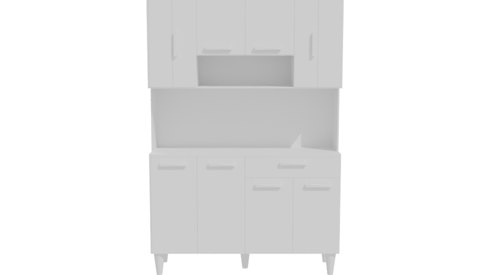 Stylish Modern Kitchen Cabinet 3D Model - Professional 3D Model Render 11