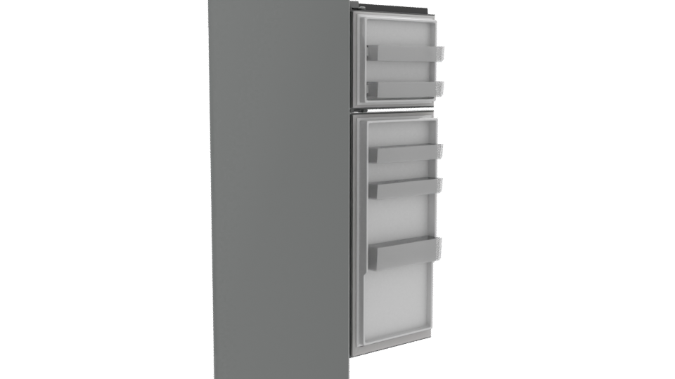 Realistic Household Refrigerator 3D Model - Professional 3D Model Render 8
