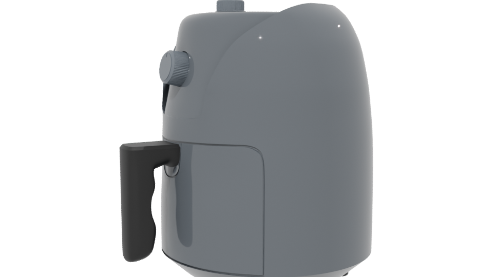 Elegant Air Fryer 3D Model - Professional 3D Model Render 13