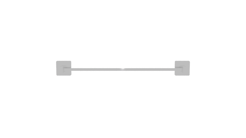 Sleek Bathroom Towel Bar Model - Professional 3D Model Render 11