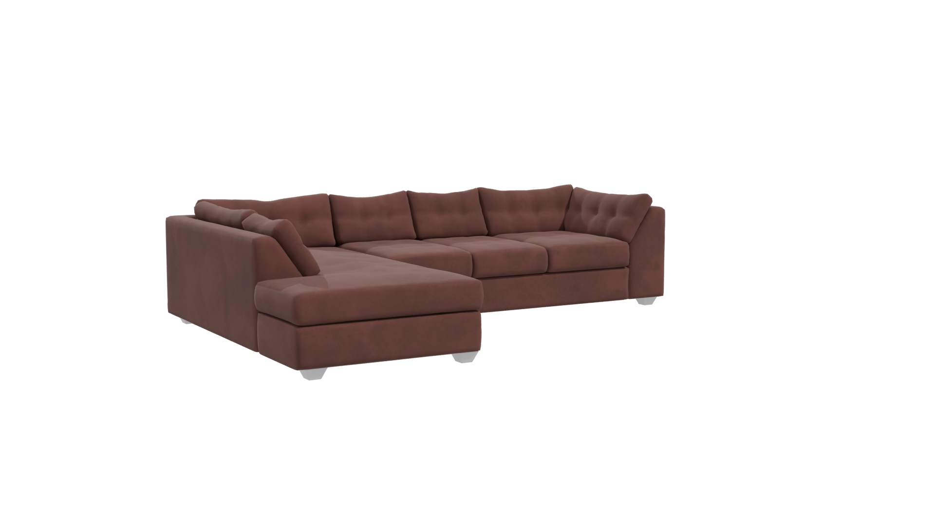 Stylish L-Shaped Sofa 3D - Professional 3D Model Render 10