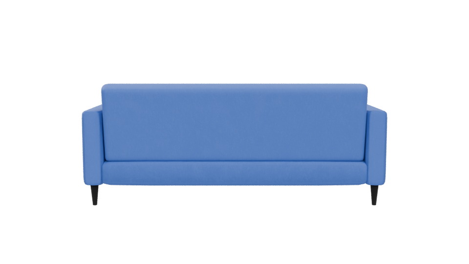 Retro Blue Sofa 3D Model - Professional 3D Model Render 5