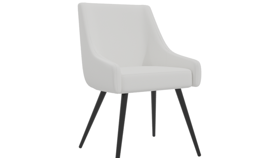 Sleek Modern Dining Chair 3D - Professional 3D Model Render 10