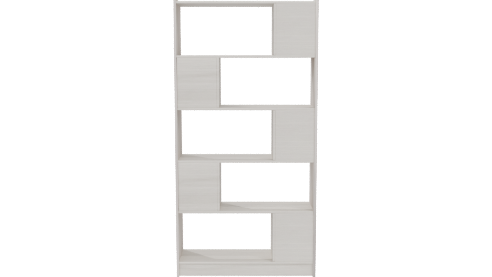 Stylish Modern Bookshelf 3D - Professional 3D Model Render 5