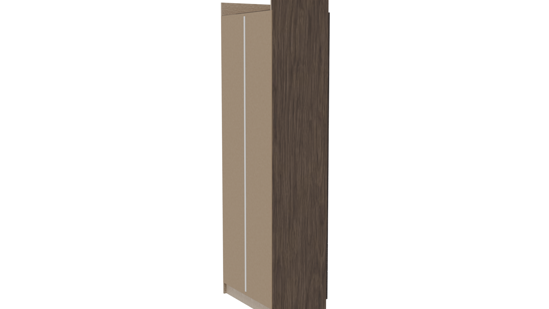 Stylish Wooden Wardrobe Model - Professional 3D Model Render 7