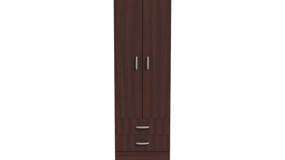 Elegant Wooden Storage Cabinet Model - Professional 3D Model Render 11
