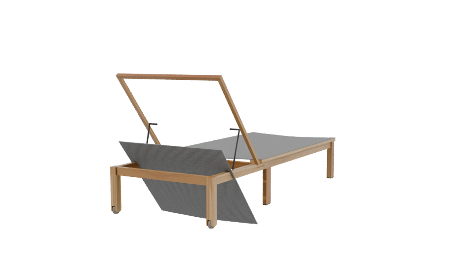 Stylish Outdoor Lounge Chair 3D - Professional 3D Model Render 3