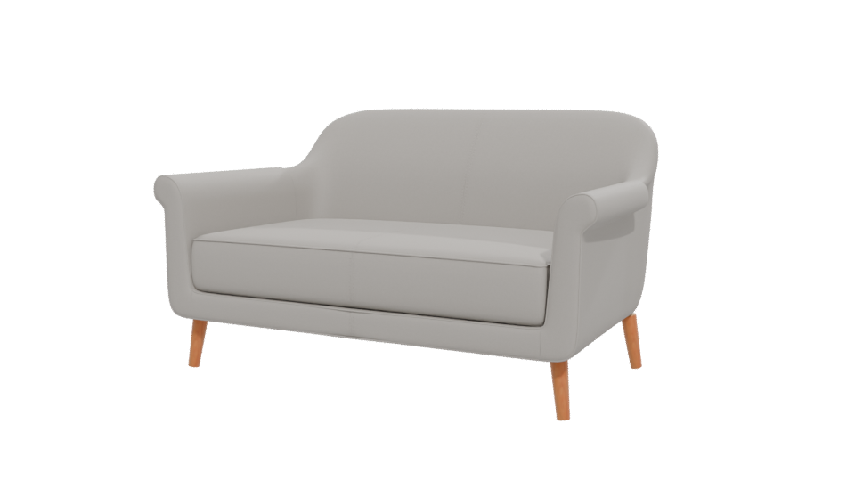 Stylish Modern Two-Seat Sofa - Professional 3D Model Render 12