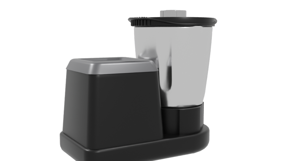 MagChef Black Kitchen Robot 3D - Professional 3D Model Render 4