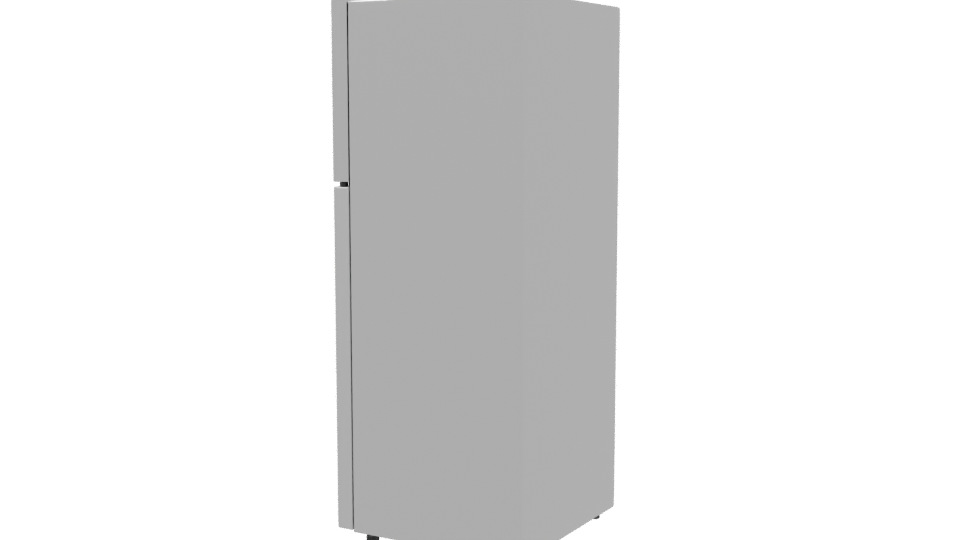 Sleek Modern Refrigerator 3D Model - Professional 3D Model Render 3
