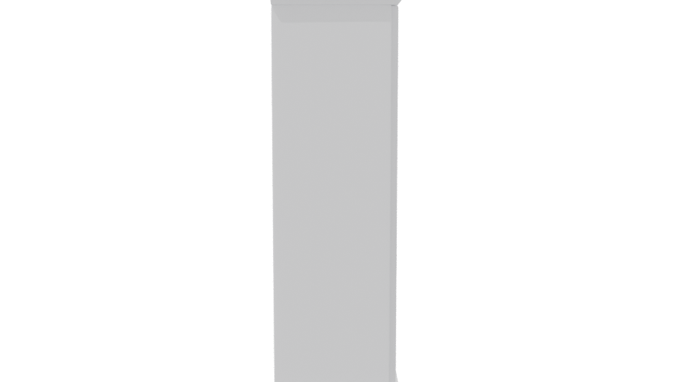 Elegant Minimalist Glass-Front Cabinet 3D Model - Professional 3D Model Render 8