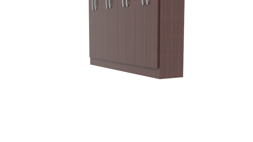 Stylish Wooden Storage Cabinet 3D - Professional 3D Model Render 13
