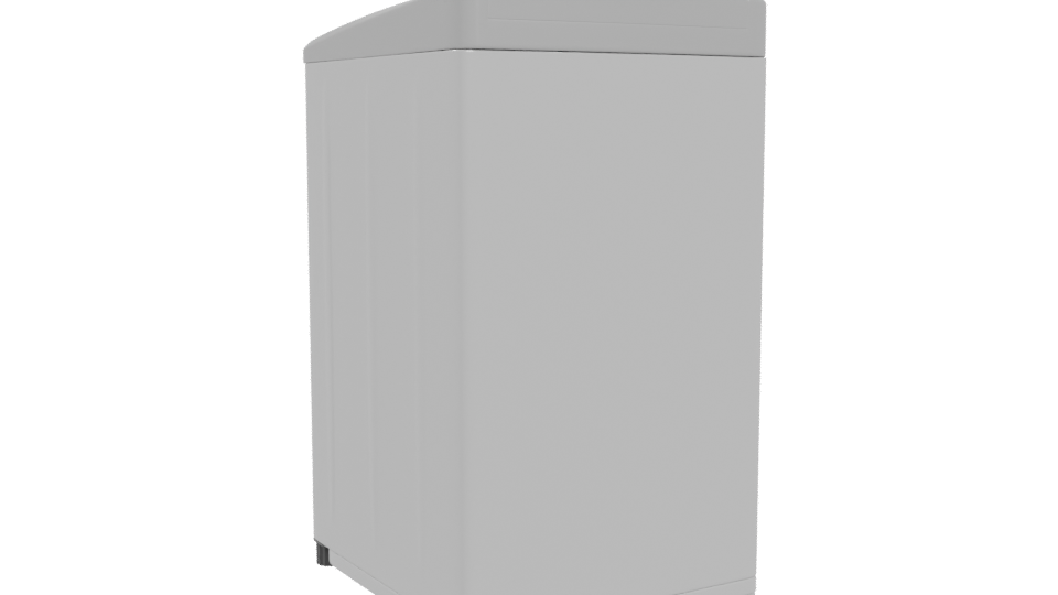 Compact Top-Load Washing Machine 3D - Professional 3D Model Render 4