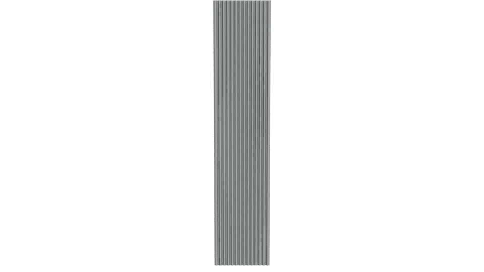 Vertical Ribbed Panel 3D Model - Professional 3D Model Render 11