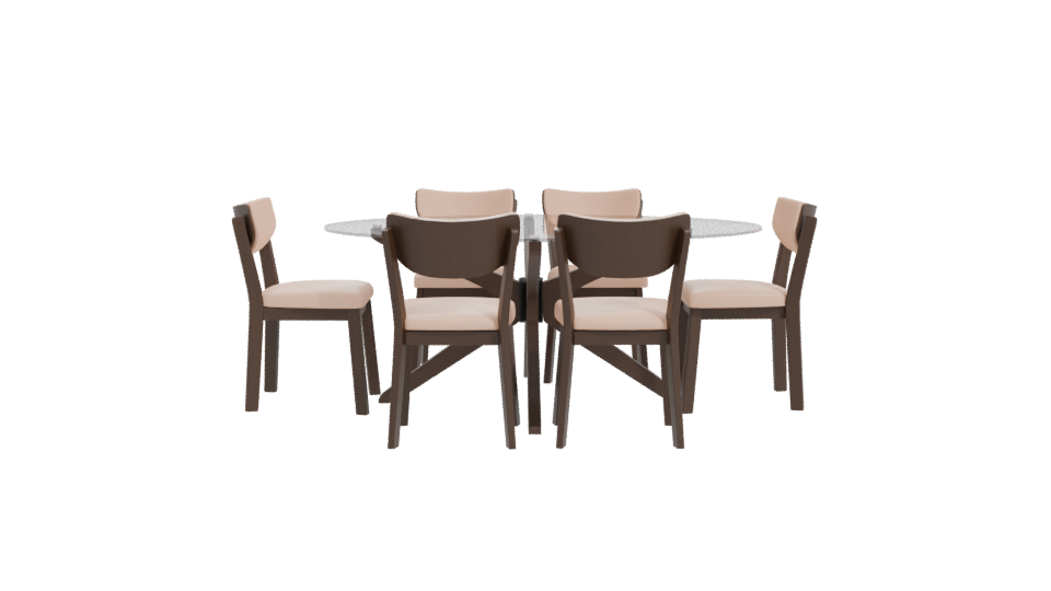 Elegant Modern Dining Set 3D Model - Professional 3D Model Render 11