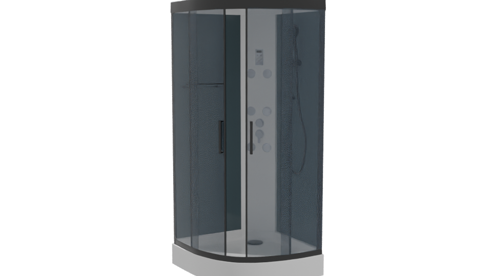Stylish Shower Cabin Model 3D - Professional 3D Model Render 10