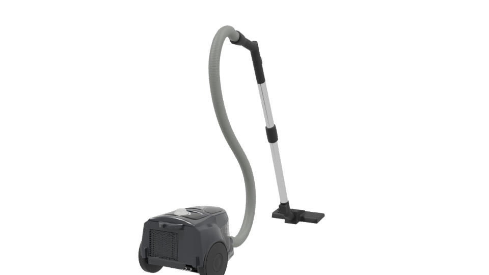 Compact Cylinder Vacuum Cleaner 3D - Professional 3D Model Render 3